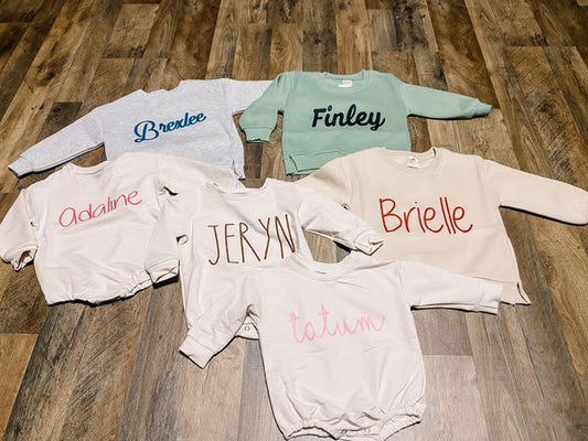 Personalized Bubble Rompers