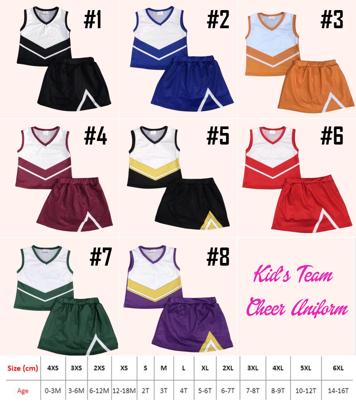 Custom Team Kid's Cheer Uniform
