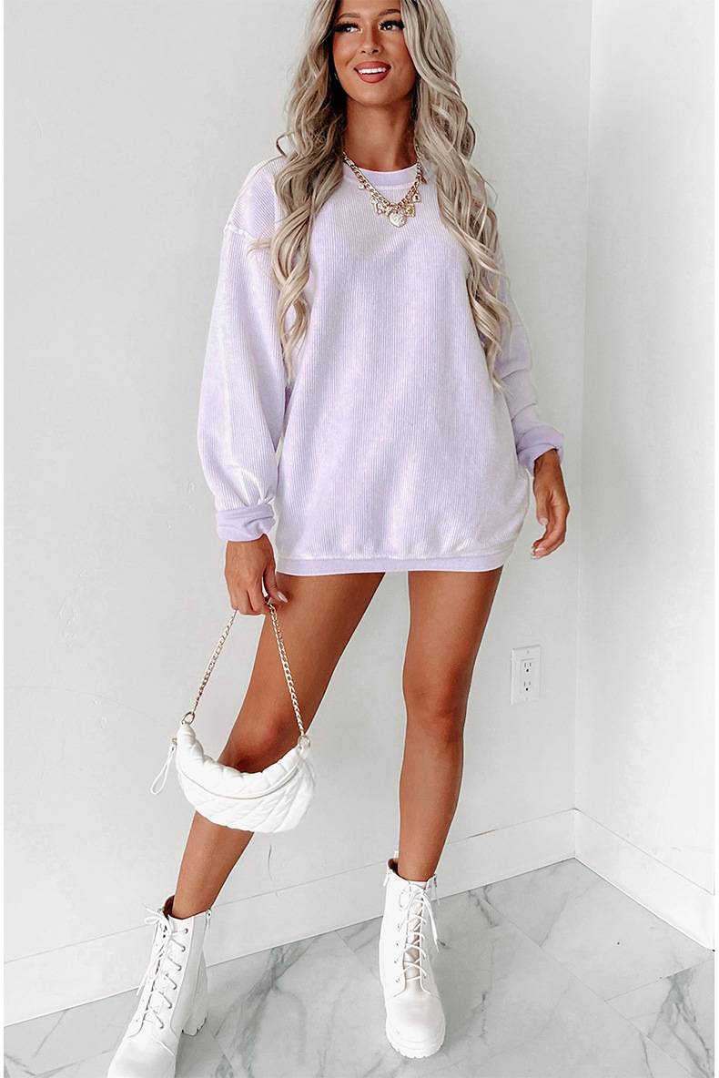Corduroy Oversized Sweatshirt