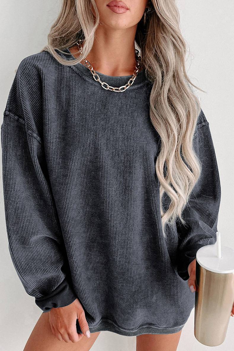 Corduroy Oversized Sweatshirt