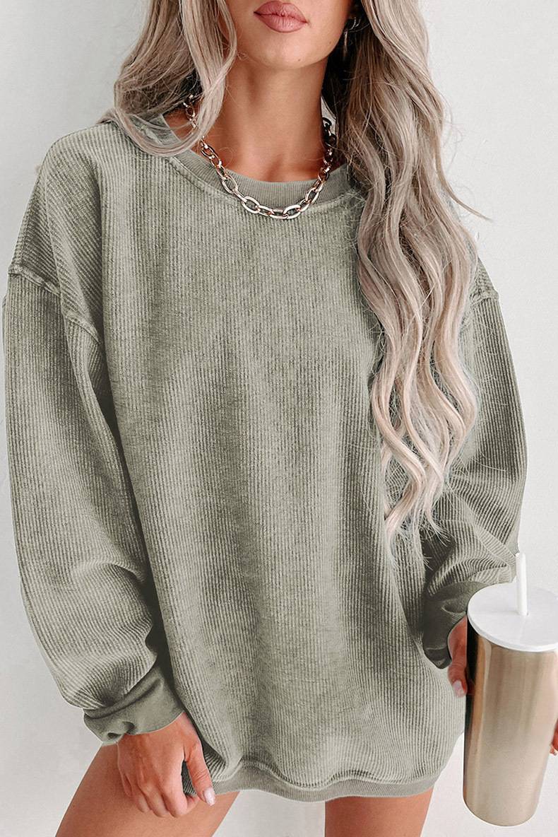 Corduroy Oversized Sweatshirt