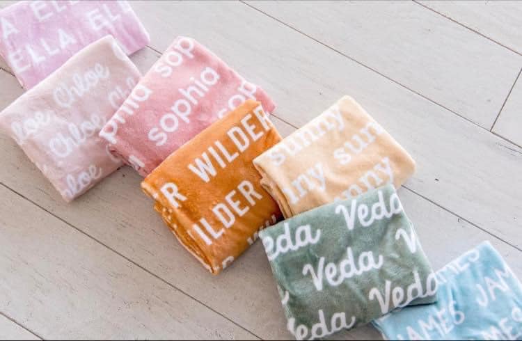 Custom Name Blankets