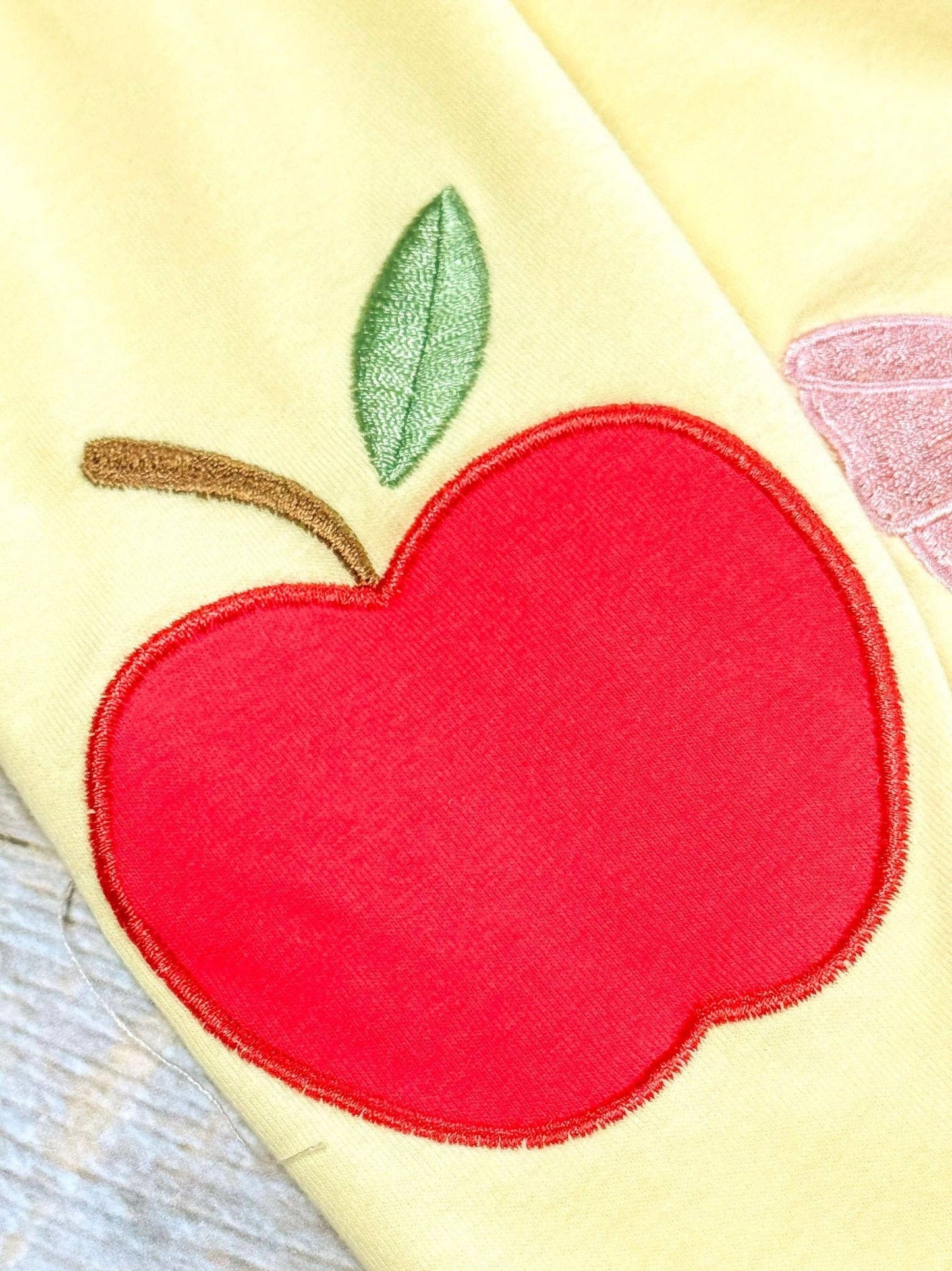 Apples & Bows Yellow Dress